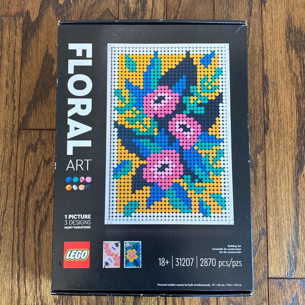 New In Box Lego Floral Art Set
